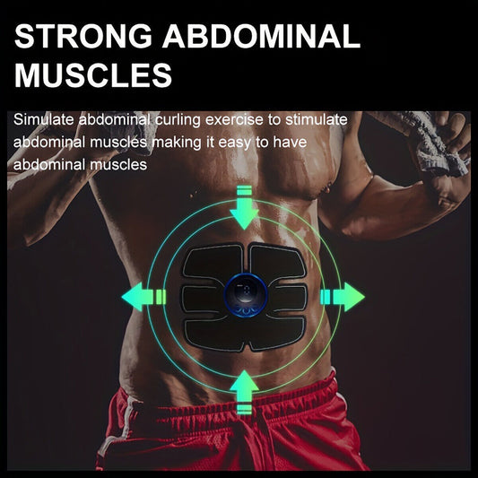 Electric Muscle Toner Machine Rechargeable ABS Trainer Fat Burner Belly Shaper Muscle -Portable Toner - Trainer Workout Equipment For Men Woman Abdomen Home Office Exercise - WebWorld Market